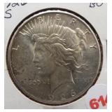 1926-S Peace silver dollar. Choice BU, Light