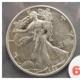 1936 Walking Liberty half dollar.
