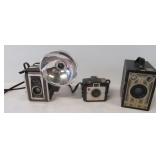 (3) Vintage Kodak cameras including Six-Sixteen