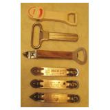 (7) Bottle openers including Drewry