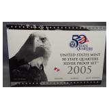 2005 US Silver State quarter proof set.