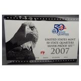 2007 US Silver State quarter proof set.
