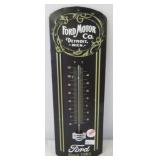 Metal Ford Motor Co. thermometer. Measure 12" x
