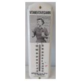 Lucy Vitameatavegamin metal thermometer. Measures