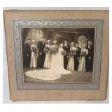 Antique black and white wedding photo by Golden
