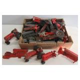 Vintage toy tractor bone-yard. Includes (20+)