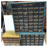 (3) Jewelry organizers filled with watches,