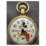 Bradley Walt Disney Mickey Mouse pocket watch