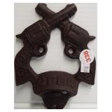 Cast iron "Open" wall mount bottle opener