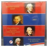 2007 US Mint P & D uncirculated Presidential