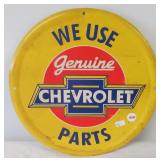 Metal Chevrolet Genuine Parts sign. Measures 12"