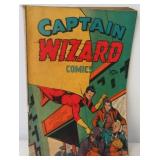 1946 Captain Wizard #1 comic book. Shows some