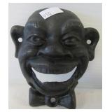 Black Americana cast iron wall mount bottle