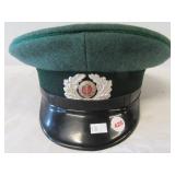 East German visor Army hat.