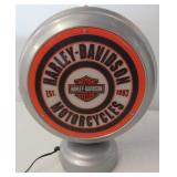 Harley Davidson clock. Measures 11" tall.