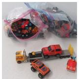 (2) Gallon bags full of collector cars including
