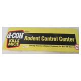 Metal "D-Con" flange sign. Measures 8.5" x 23.5".