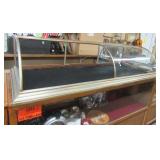 Antique W. Millichamp curved glass table top show