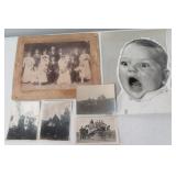 (6) Vintage photographs including wedding photos,