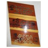 (3) Words of Wisdom wall hanging plaques.