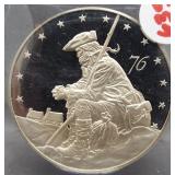 1976 Bicentennial 1 ounce .925 silver metal.