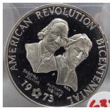 1973 Bicentennial 1 ounce .925 silver metal.