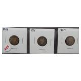 (3) Early dimes: 1908, 1911, 1927.