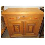 Vintage wood wash stand/dry sink with single