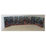(9) New in box Playmates Star Trek action figures