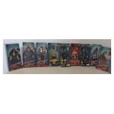 (9) New in box Playmates Star Trek action figures