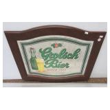 Grolsch Bier framed mirror. Measures 20.5" x 25".