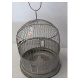 Hendryx metal bird cage. Measures 14" tall.