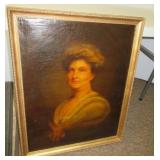 Oil on canvas portrait attributed to Thomas Sully