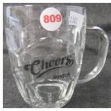 Boston Cheers glass mug. Measures 5" tall.
