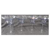 (4) Lilac colored margarita glasses. Measure 6.5"