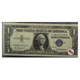 1957 $1 Silver certificate. Gem Crisp UNC.