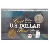 Rare 1999 and 2000 Gem UNC dollar coins in