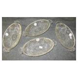 (4) Vintage ice cream dishes.