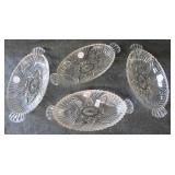 (4) Vintage ice cream dishes.