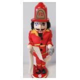 Fireman nutcracker. Measures 15" tall.