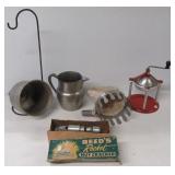 Vintage kitchen items including No. 8 Fruit