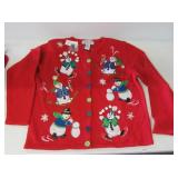 New adult red holiday sweater. Size small.