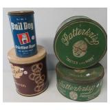 (4) Vintage tins including Patter Krisp