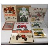 (7) Tractor signs including (1) Farmall, (3) John