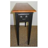 Modern side table with one drawer. Measures 24" h