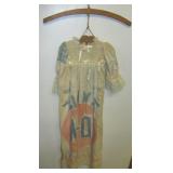 Antique dress made from a Zinn
