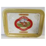 Vintage Leroux Irish Cream Liqueur metal tray.