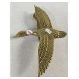 Brass goose door knocker. Measures 10.5" x 6.5".