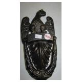 Cast metal eagle door knocker. Measures 9.25" x