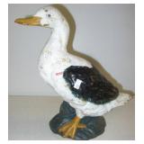 Cast iron duck doorstop. Measures 12.5" tall.